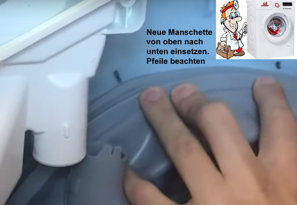 Türdichtung Türmanschette passend für Waschmaschine Bosch Siemens Ersatzteil Nr.  00772658, 772658