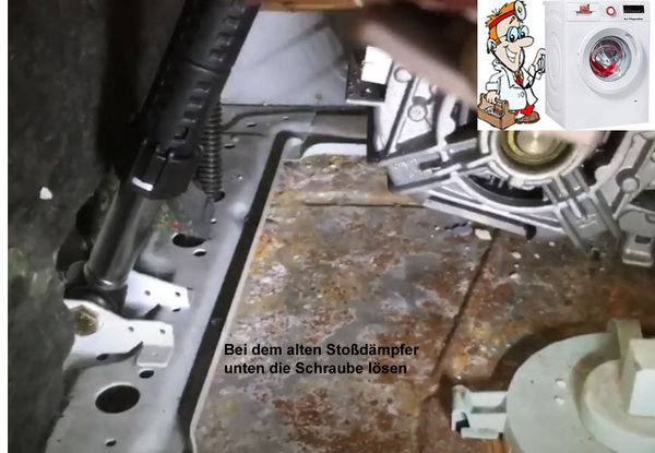 2 Stück Stoßdämpfer 90 N passend für Waschmaschine Bosch Siemens Ersatzteil Nr. 00448032