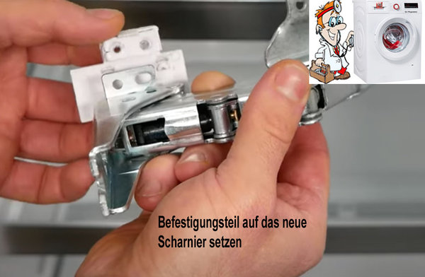Türscharnier Flachscharnier Scharnier ORIGINAL Ersatzteil für Kühlschrank Bosch Siemens Nr 00481147