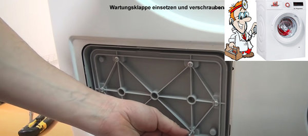 Wartungsklappe Servicetür Wärmetauscher passend für Trockner Bosch Siemens Ersatzteil Nr. 00646776